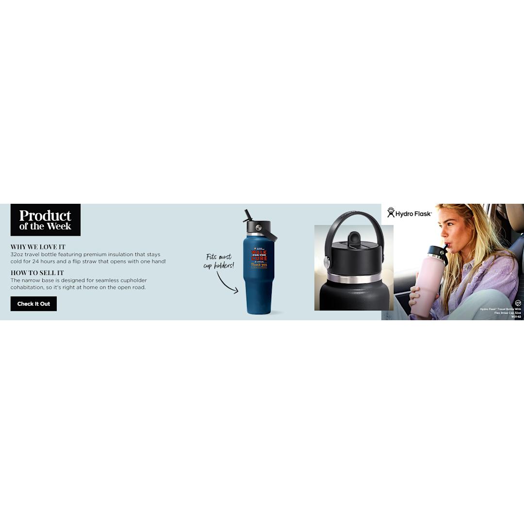 Hydro Flask® Travel Bottle w/ Flex Straw Cap 32oz